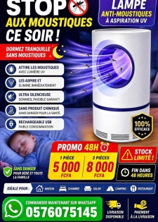 💡 Lampe anti-moustique efficace