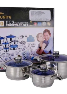 Ensemble de cuisine haut de gamme en acier inoxydable 