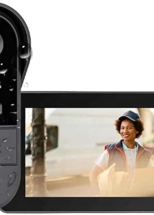 Sonnette sans Fil avec Caméra Extérieur Étanche, Visiophone Vidéo 1080