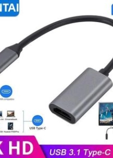 Convertisseur USB 3.1 Type-C vers HDMI, câble de conversion 4K HD