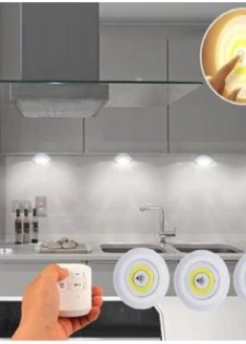 Veilleuse Intelligente Sans Fil 3 Pièces/ensemble Avec Télécommande - led lumineux cham...
