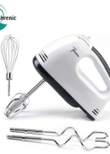 Flushrenic Batteur Électrique à Main 7 Vitesses, Portable avec Accessoires en Acier Inoxydable,