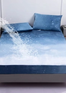 Housse De Matelas Imperméable Avec Élastique Sans Taie D"Oreiller 180*200Cm