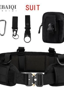 Ensemble Tactique Ceinture Réglable - Noir