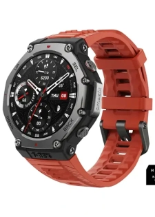 Amazfit T-Rex 3 Montre Connectée GPS IA AMOLED Lava