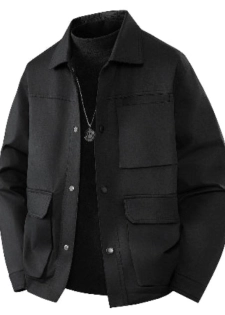 Importé - Veste Homme Sur-Chemise Décontracté Col Revers