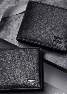 Importé - Portefeuille Porte-Cartes d'affaires Cuir Véritable