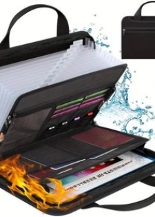 Sac de rangement de fichiers pliable, dossier imperméable grande capacité