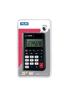 CALCULATRICE 8 CHIFFRES HOUSSE BLISTER NOIR