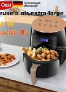 Friteuse à air chaud 8L - Air Fryer - Noir