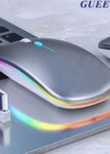 Souris sans fil ultra-mince 2.4G Bluetooth double mode