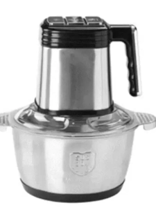 Hachoir Nasco – 3L – 300W – 3 vitesses – Boîtier en acier inoxydable – Bol en acier