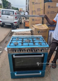 Cuisinière 5 feux automatique 2 four