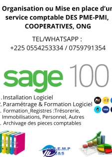 Mise en place et a jour d'un service comptable (SYSCOHADA)