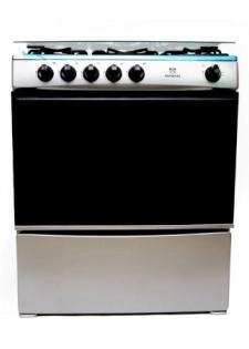 NASCO GAZINIERE 5 FEUX - 80x60 - INOX-NOIR SANS COUVERTURE VITRÉE - NASGC-80X60-CTZ
