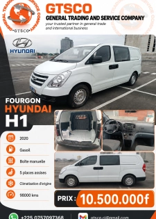 Fourgon hyundai H1 année 2020