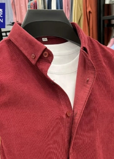 Importé - Chemise Oxford Homme Manches Longues Pur Coton