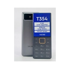 Bescla Tecno T354 - 3 SIM, USB-C, haut-parleur FM, lampe torche, batterie 2500 mAh - Petit Tél