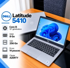 Dell Latitude 5410 i5 10e Gen 8Go 256Go SSD 14" AZERTY
